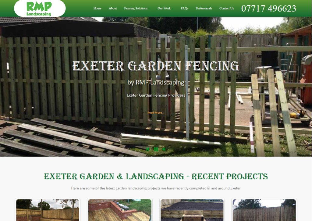 Exeter Garden Fencing by RMP Landscaping